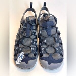 NWT KEEN Men’s Drift Creek H2 Closed To Water Sandals‎ Size Us 9 EU 42 Navy Grey
